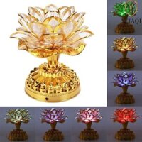 Đèn hoa sen YITAQI LED Đèn cầu nguyện Phật giáo Thiền