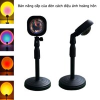 Đèn hoàng hôn 𝗦𝗜𝗘̂𝗨 𝗛𝗢́𝗧 𝗧𝗜𝗞𝗧𝗢𝗞 có mika chuyển đổi 4 màu,đèn led trang trí chụp ảnh quay