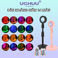 Đèn Hoàng Hôn 16 Màu UCHUU, Đèn Cầu Vồng Điều Khiển Remote Trang Trí Chụp Ảnh Quay Video Livestream
