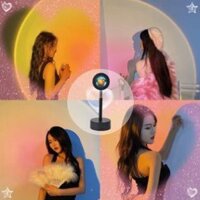 Đèn hoàng hôn 4 màu sống ảo tik tok Sunset Lamp Có remote 4 màu TRUST STORE