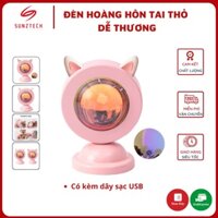 Đèn hoàng hôn chụp ảnh sống ảo, đèn hoàng hôn tai thỏ
