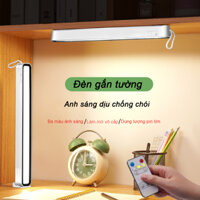 ĐÈN HỌC CẢM ỨNG 32CM PIN SẠC 4000Mah gắn tường nhiều vị trí,đọc sách,đèn ngủ,đèn decor, 3 màu sáng
