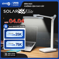 Đèn học để bàn chống cận thị cao cấp UNIQ Solar S9 Elite đèn led bàn làm việc đọc sách cho bé tích hợp đồng hồ podomoro