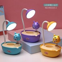 ĐÈN HỌC ĐỂ BÀN CÓ ỐNG CẮM BÚT HÌNH MÈO CON  SIÊU XINH CHO BÉ