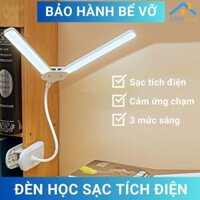 Đèn học kẹp bàn chống cận điện 2 đầu bóng led cảm ứng KM 36035