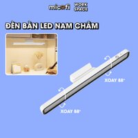 Đèn Học LED Micofi Chống Cận Tích Điện, Đèn Bàn Học Đọc Sách Làm Việc Dán Tường, Thanh LED Sạc Từ Tính Nam Châm Xoay