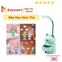 Đèn Học Tích Điện Hình Thú Siêu Cute, Bóng Led Trắng Chống Cận Thị, Có Hộp Nhỏ Để Đồ
