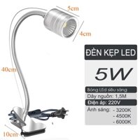 Đèn học và làm việc kẹp bàn, Đèn Led đọc sách đầu giường BOFIT 5W-220V, Bóng Led COB siêu sáng chiếu rọi điểm