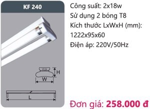 Đèn huỳnh quang siêu mỏng Duhal KF240