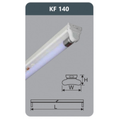 Đèn huỳnh quang siêu mỏng Duhal KF140