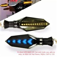 Đèn i nhanx LED đuổi 12V, hai mặt trước sau, gắn xe máy, xe điện các loại Xmen, NINJIA, CAP A, 133