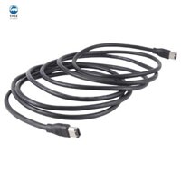 Đen IEEE 1394 Firewire 400 to Firewire 400 Cable, 6 Pin / 6 Pin Nam / Nam - 10 FT