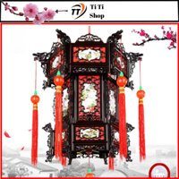 Đèn Kéo Quân xoay 360 có led đèn lồng trang trí tết treo tết mang vượng khí về nhà