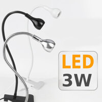 Đèn Kẹp bàn Led Công suất 3W, Nguồn USB 5V, Đèn đọc sách kẹp đầu giường