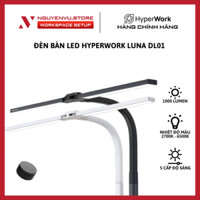 Đèn kẹp bàn LED HyperWork Luna DL01 - Công suất 24W - Độ sáng 1000 Lumen 5 cấp độ - Hàng Chính Hãng