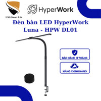 Đèn kẹp bàn LED HyperWork Luna - HPW DL01 tiện lợi kèm điều khiển cảm ứng và bộ điều khiển xoay không dây