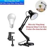 Đèn Kẹp Bàn Nail(Kèm bóng-đế kẹp-Chân đèn)