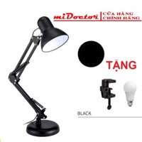 Đèn kẹp bàn pixar sơn tĩnh điện, kẹp bàn học, dùng đọc sách - tặng kèm bóng LED - Chính hãng miDoctor