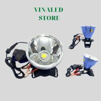 Đèn kẹp bình ác quy đèn đội đầu 1203 sáng tỏa điện áp 9V-24V công suất 300W chóa 10cm