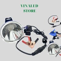 Đèn kẹp bình ác quy đèn đội đầu 1202 sáng gom điện áp 9V-24V công suất 300W chóa 10cm