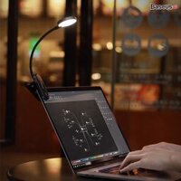 Đèn kẹp đọc sách Baseus Mini – Ánh sáng dịu mắt, 3 mức sáng, pin sạc 350mAh, dùng 24h, chân kẹp tiện dụng