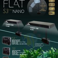 Đèn kẹp Flat Nano S3 Plus (13w) (8w) hồ thủy sinh(tặng kèm 1 miếng bông lọc)