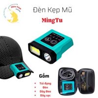 Đèn kẹp mũ đội đầu câu cá dã ngoại Mingtu siêu sáng đèn kẹp mũ cảm biến cao cấp
