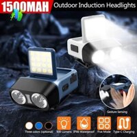 Đèn kẹp mũ LED NEXUSF, Đèn pha cảm biến di động chống nước, Lumens cao Vô cấp có thể điều chỉnh độ sáng siêu sáng 5 chế độ ánh sáng treo đèn cắm trại đi bộ đường dài