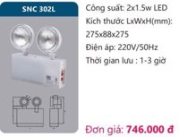 ĐÈN KHẨN CẤP DUHAL 3W SNC302L / SNC 302L ( ĐÈN SẠC LED )