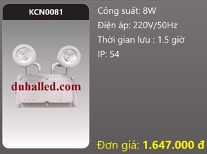 Đèn khẩn cấp Duhal 8W KCN0081