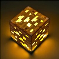 Đèn khối minecraft màu vàng cực đẹp