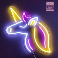 Đèn 𝐍𝐞𝐨𝐧 “Kỳ Lân Cầu Vồng” trang trí không gian ,đèn ngủ (TẶNG NGAY mạch điều khiển tích hợp)