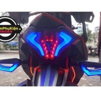 Đèn lái (đen hậu) tích hợp xi nhan cho exciter 150