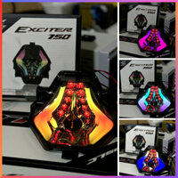 Đèn lái Shark Power Ex150 Mẫu V2 chỉnh màu bằng nút lắp đặt như zin