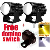 Đèn lái xe Mini Đèn pha chống nước Cao thấp Xe máy Đèn pha LED