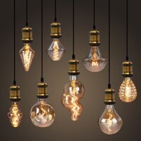 Đèn làm mờ Edison bóng đèn LED đèn dây tóc Đèn Retro Đèn trang trí ánh sáng ấm trực tuyến cửa hàng trà sữa phong cách INS