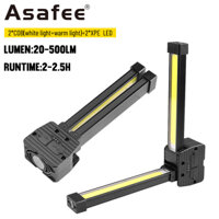 Đèn làm việc Asafee FT32 COB + XPE Đèn LED gấp 500LM Đèn pin di động siêu sáng ngoài trời IPX4 Đèn pin sạc USB Type-C