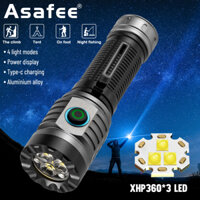 Đèn làm việc cắm trại siêu sáng Asafee CS-R2107 Đèn LED an toàn di động 3 * XHP360 Đèn chạy ban đêm ngoài trời 2500LM use18650 Pin TYPE-C IPX4 Chống nước