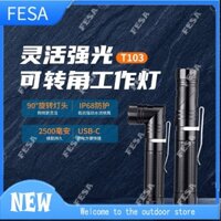 Đèn làm việc di động cầm tay mới, đèn khẩn cấp di động đa chức năng sạc và gấp, chiếu sáng nam châm