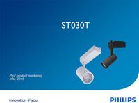 Đèn lắp thanh ray chiếu điểm Led Philips Tracklight ST030T 23W 5000K 220V quang thông 2,000lm