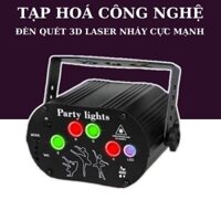 Đèn Laser 3D 5 Lỗ Cảm Ứng Âm Thanh - Trang Trí Karaoke, Tiệc Cưới, Sân Khấu Gia Đình Cao Cấp