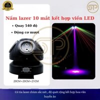 Đèn laser 3D phòng bay hình nấm xoay 360 độ quét tia cực mạnh cho vũ trường,bar,karaoke,đám cưới