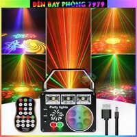 Đèn Laser Bay Phòng 11 Mắt Cảm Biến Âm Thanh