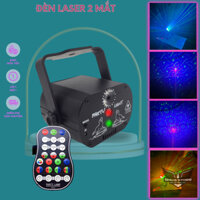 Đèn laser bay phòng 2 mắt quét tia cảm biến theo nhạc, đèn laze sâu khấu vũ trường karaoke đám cưới