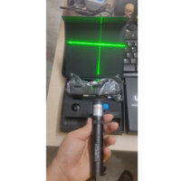 Đèn laser Chiếu Tia Xanh Lá bộ đèn laze đầy đủ phụ kiện 2 tia chấm xanh xoay 360 độ chéo y hình shop chụp