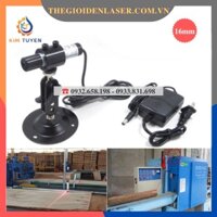Đèn laser cho máy chế biến gỗ phi 16mm tia đỏ cho ngành may mặc, đánh dấu vạch laser cho giường cắt gỗ ánh sáng 100mW