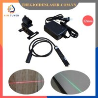 Đèn laser cho máy cưa gỗ, cắt đá, định vị máy móc, tia sáng dài hơn 2 mét đèn laser tia thẳng ánh sáng Xanh 5V 30mW