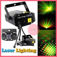Đèn LASER LIGHTING Mini Sân Khấu Nhiều Màu - Đèn Led Cảm Biến Âm Thanh Trang Trí Phòng Bay Sân Khấu Vũ Trường