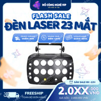 Đèn Laser nháy theo nhạc 23 mắt DMX 512, Đèn Laze bay phòng karaoke, Đèn chớp theo nhạc vũ trường