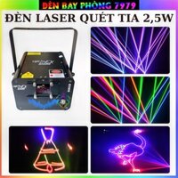 Đèn Laser Quét Tia 3D Công Suất 2,5W Cho Ra Hiệu Ứng Đẹp, Rõ Nét Thích Hợp Cho Phòng Bar, Sân Khấu